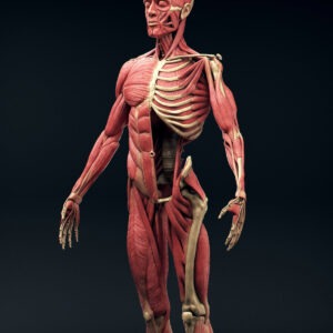 Ecorche Muscle System Anatomy Human Figure